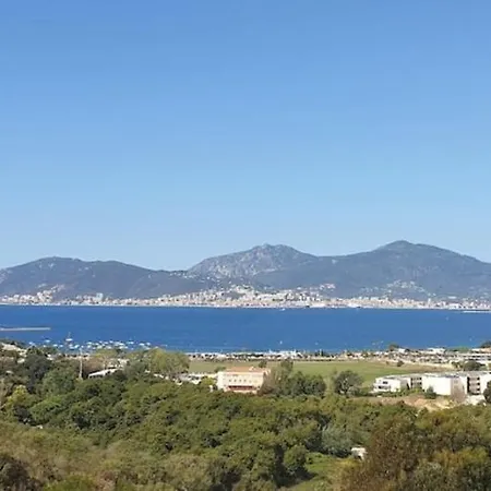 Vue A Piscine Et Parking Porticcio (Corsica)